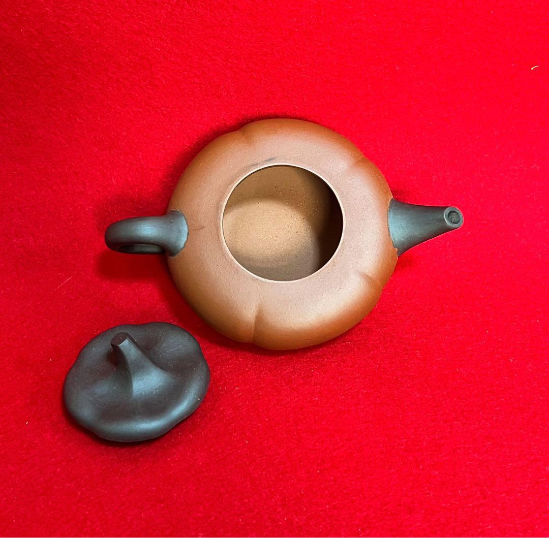 中国美術 中国宜興 柿扁壺 紫砂壺 紫砂茶壺 茶器 茶道具 中国美術 中国宜興