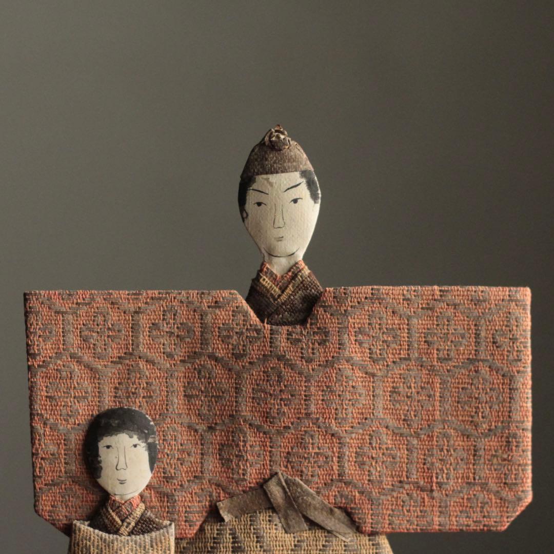 大正〜昭和頃 紙雛 1 立雛 雛人形 古道具 アンティーク 雛まつり～江戸