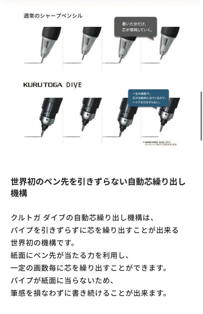 クルトガ ダイブ 0.5ｍｍ デンスグリーン 新品未使用 ②