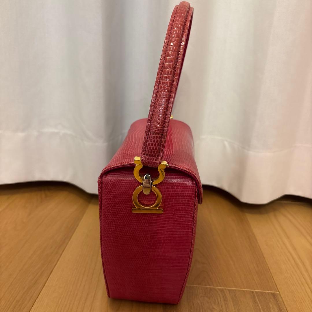 Reptile Bolsetta JRA認定 リザード 本革 ハンドバッグ