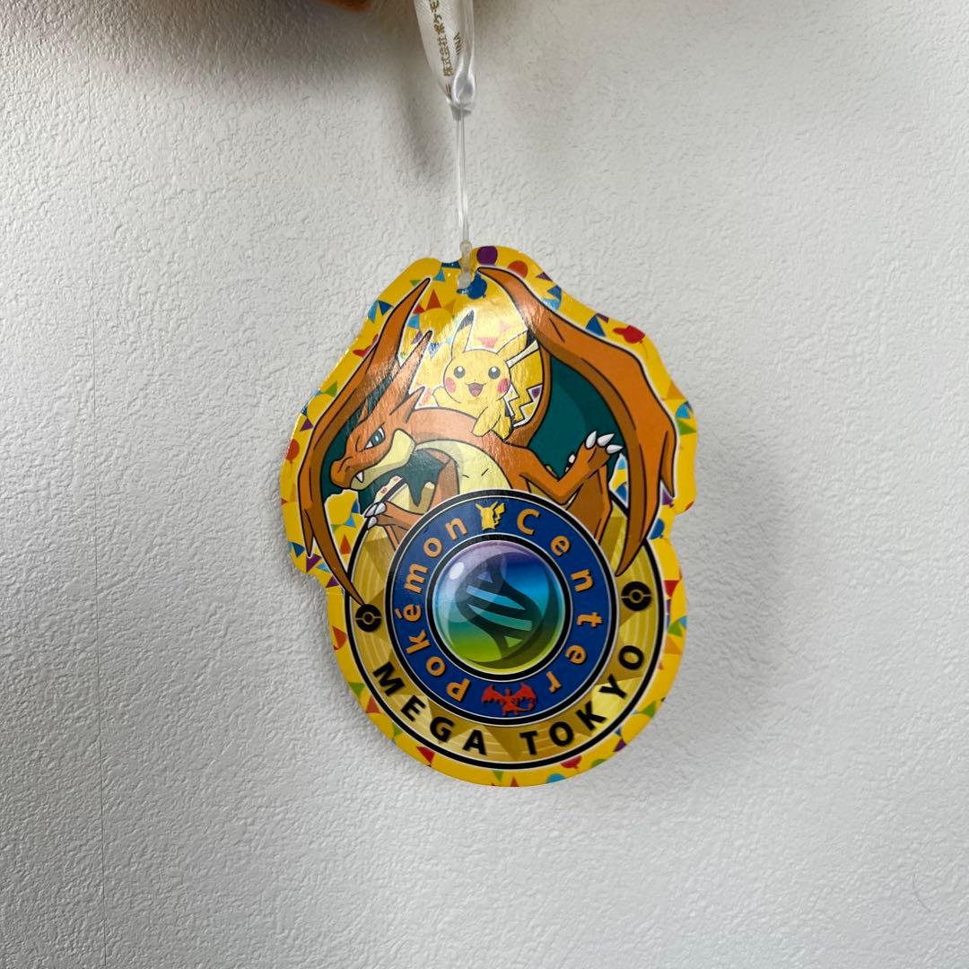 【タグ付き　超美品】ポケモンセンター メガリザードン　ポンチョを着たピカチュウ