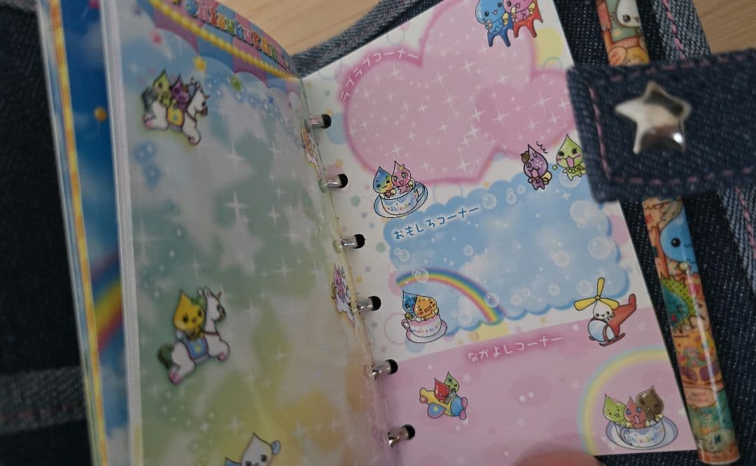 平成レトロ 当時物 しずくちゃん シールバインダー＆シールブック2冊＆シャーペン