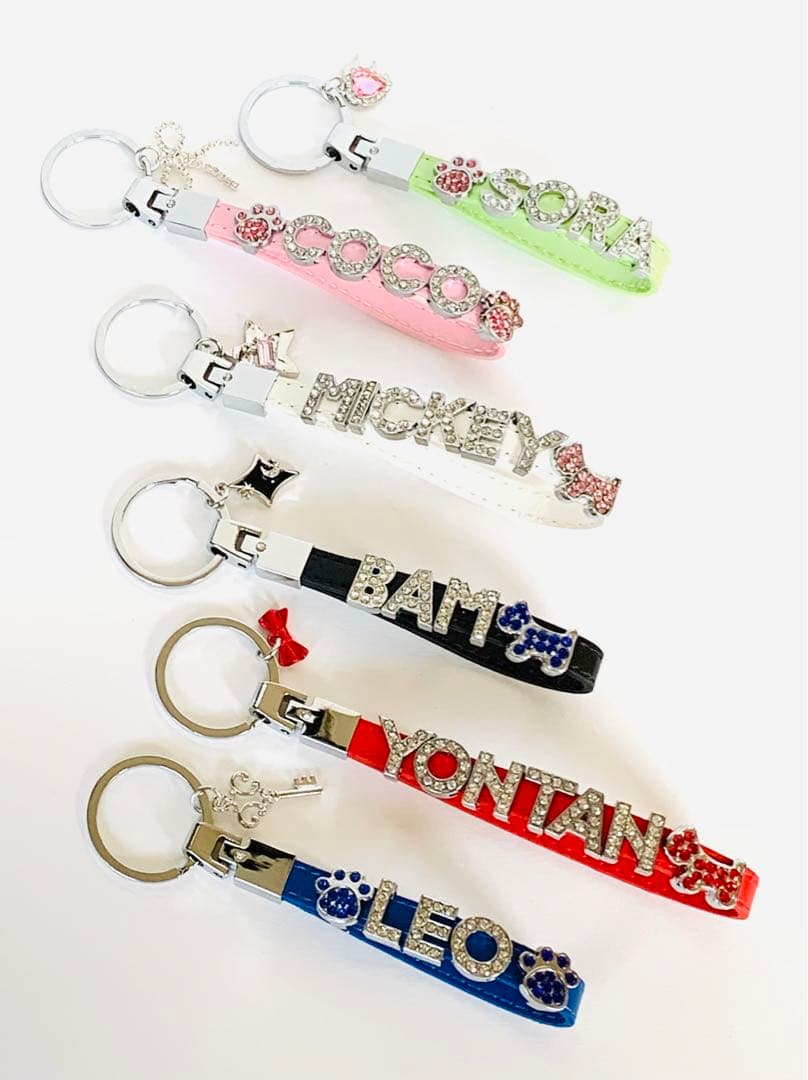 本日限定価格❣️ドック キャット オーダー ペット ネーム キーホルダー