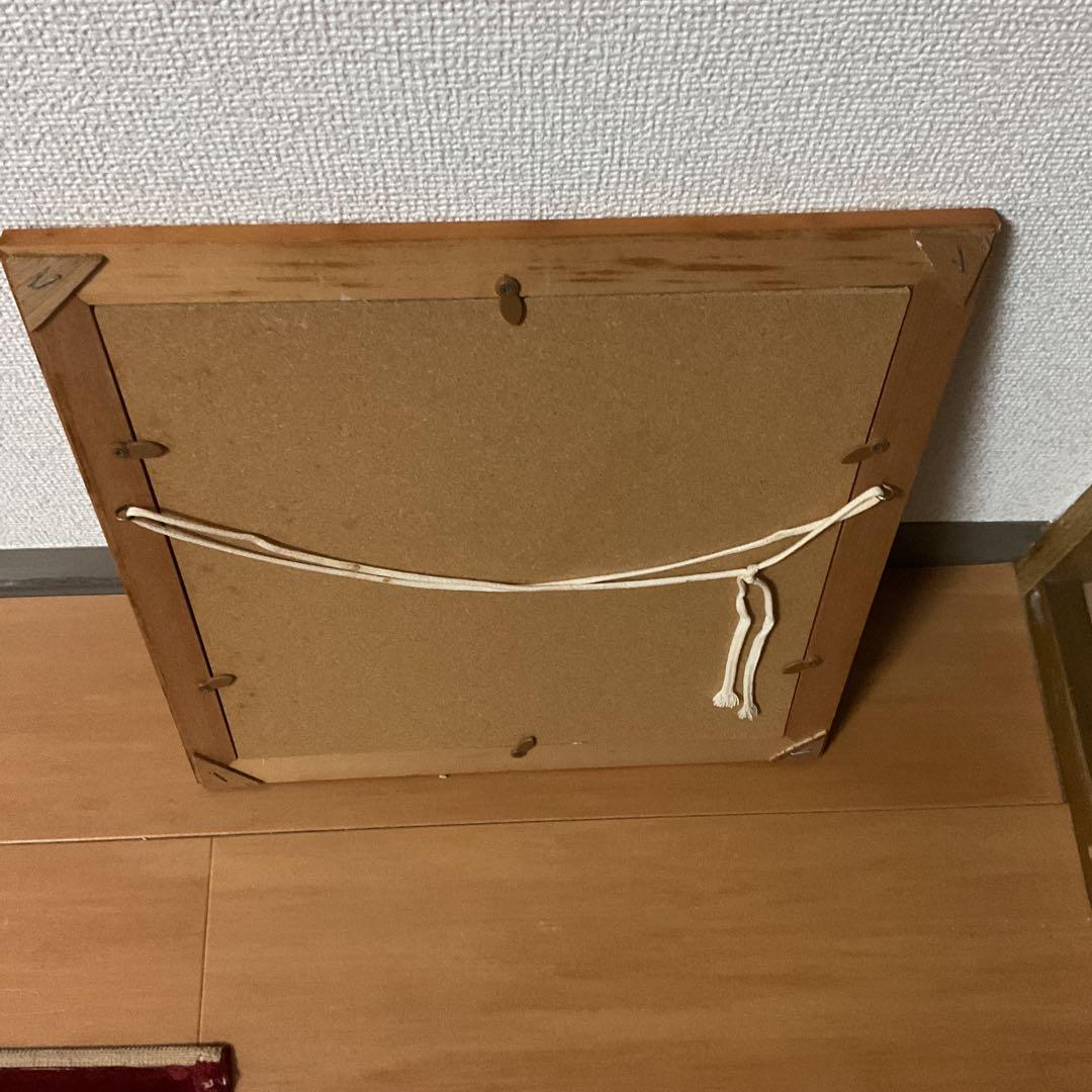 琉球紅型【リュウキュウビンガタ】 布地染め 木枠額装仕立て 前面