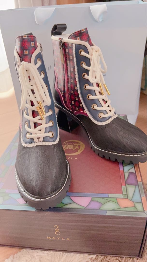 鬼滅の刃 ブーツ 靴 鬼滅コスプレ