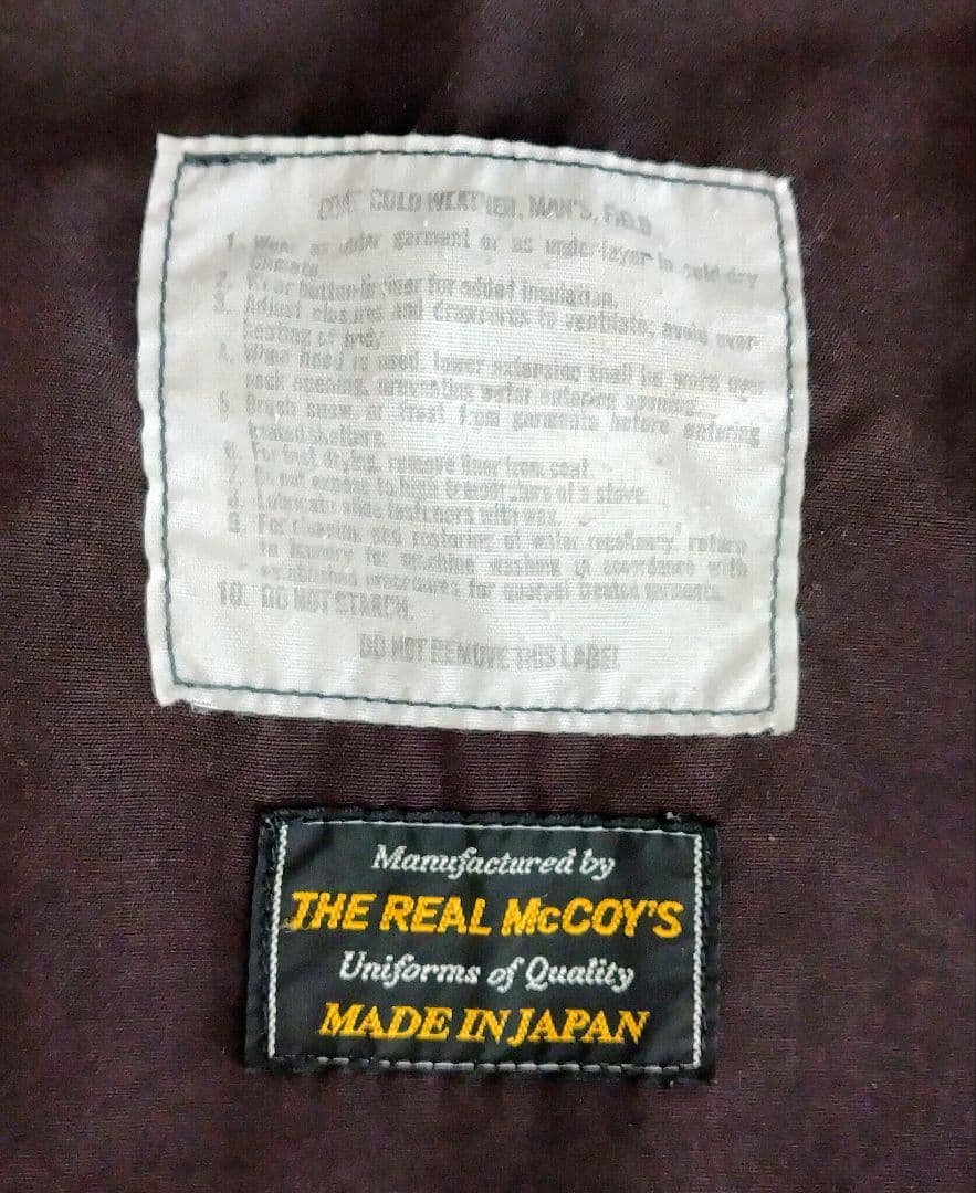 ザ・リアルマッコイズ M-65 2ndモデル カラーブラック サイズSレギュラー