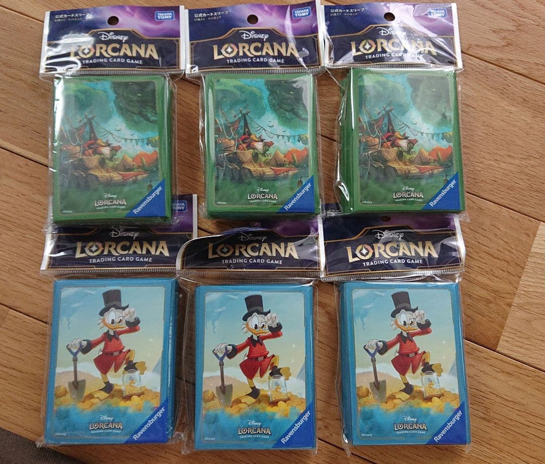 ディズニー・ロルカナ・ ブースターパック インクランド探訪2個 スリーブ6個