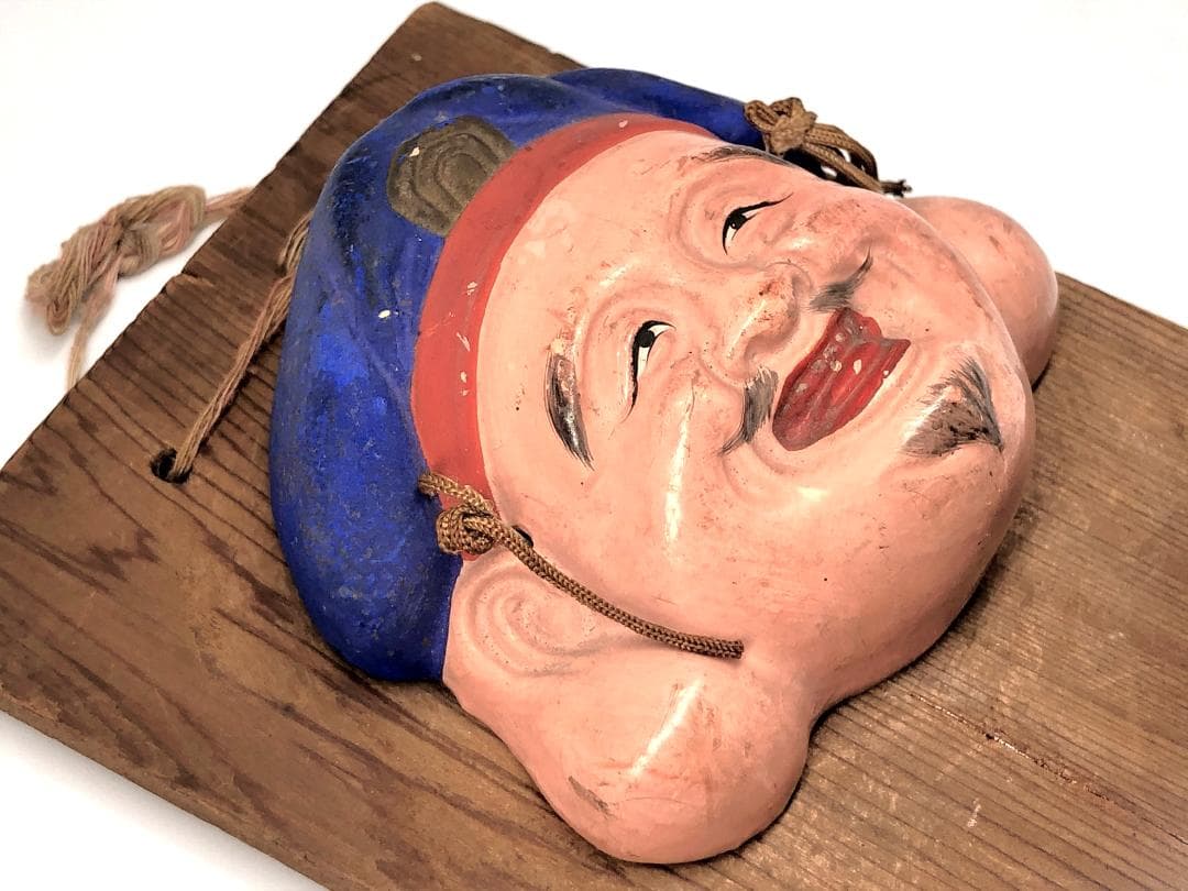 昭和六年 大黒天陶面 】 掛け仏 伊勢 蔵出し逸品