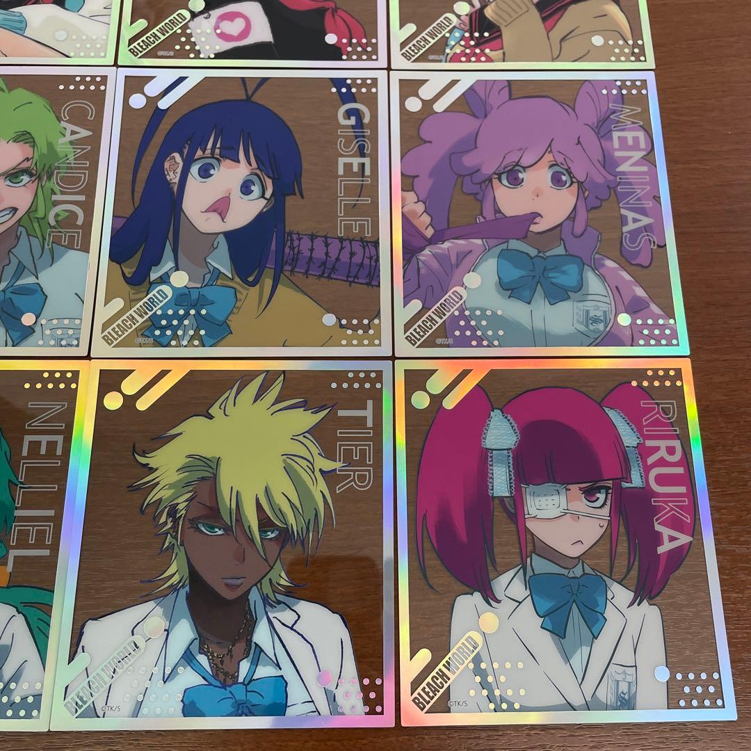 ❶BLEACH WORLD クリアミニ色紙 護延高校&白砂女子 全16種コンプ