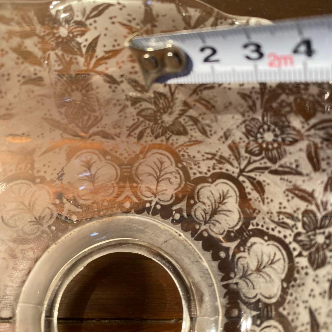 英国アンティーク ビクトリアン 美しい ボタニカル 酸エッチング