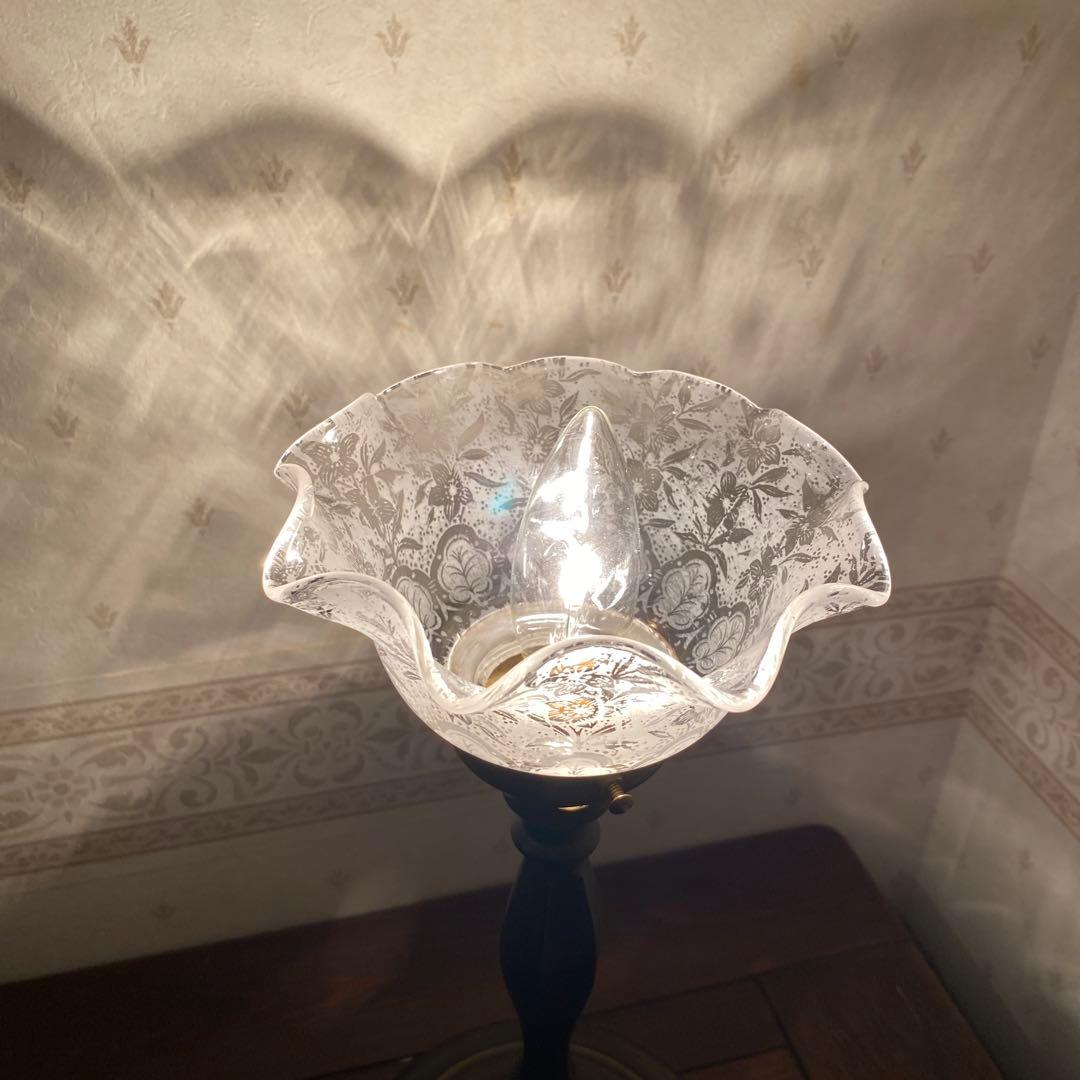 英国アンティーク ビクトリアン 美しい ボタニカル 酸エッチング