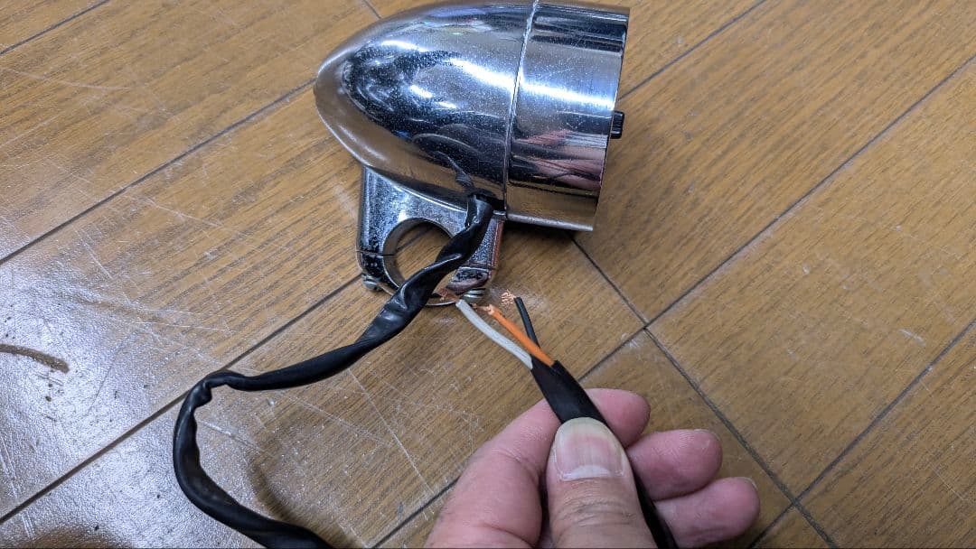 バイク用1インチパイプクランプアナログ時計ヴィンテージハーレー