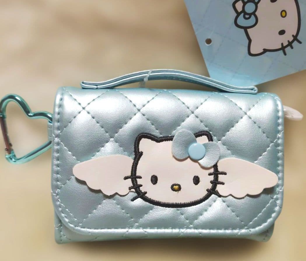 キティミニチュアキルトリュックポーチバニティ形ケースウォレット