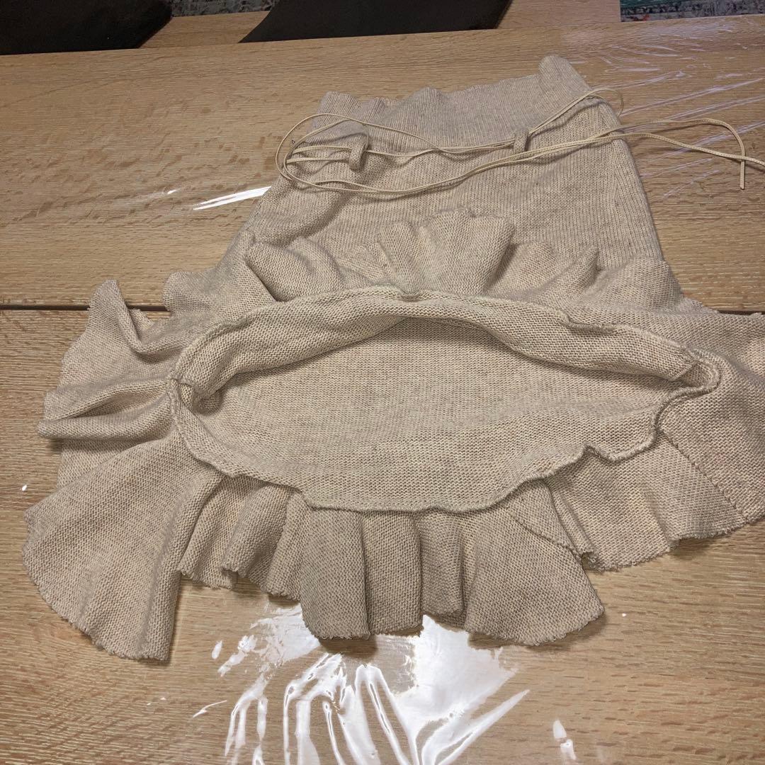 ノゾミイシグロ　 NOZOMI ISHIGURO フリルスカート ニット