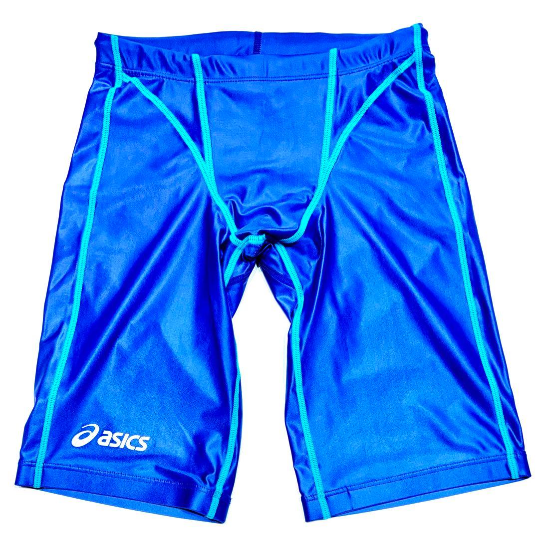 極美品 asics 初期スプラッシャー ハーフスパッツ 競泳水着 競パン 激レア