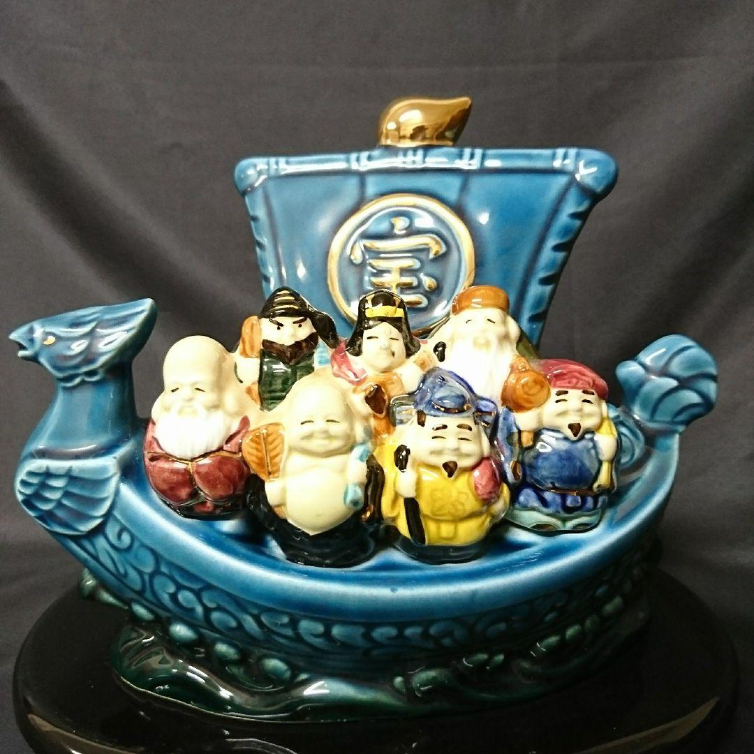 縁起ものインテリア陶芸像 七福神ビンテージアンティークレトロ雑貨