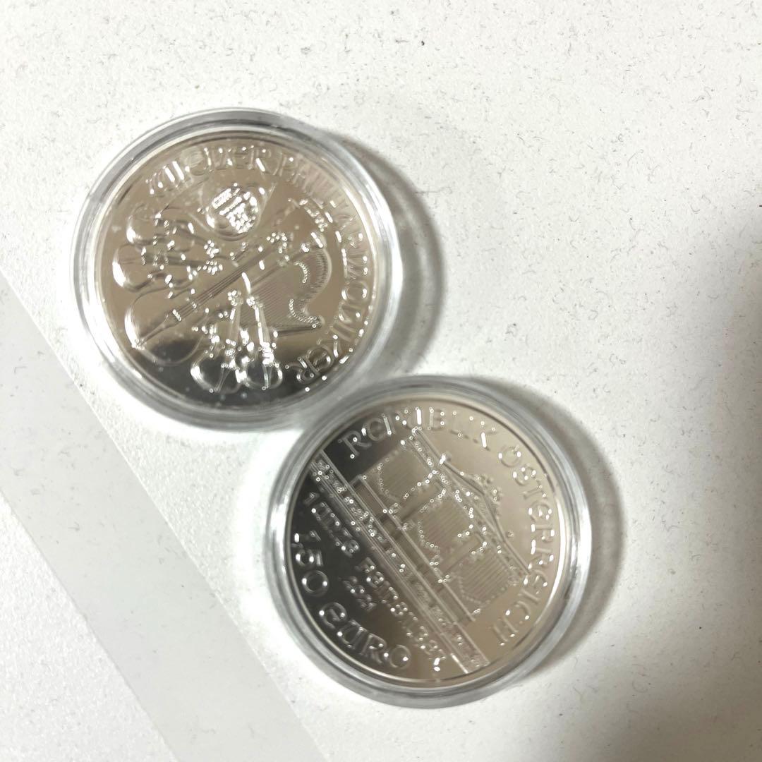 オーストリアウイーン銀貨1オンス2021【クリアケース付き】5枚【新品未