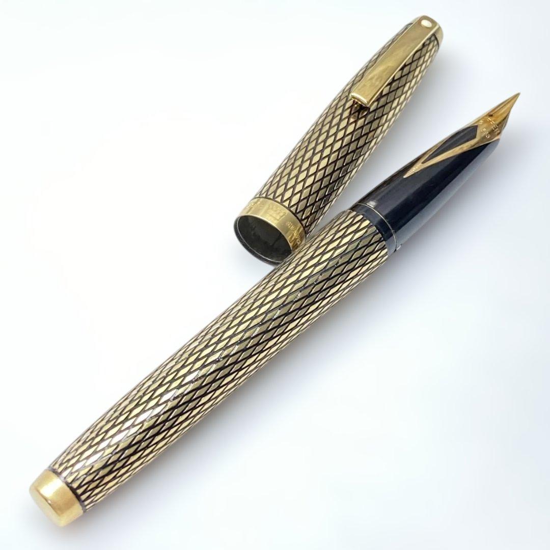 美品 SHEAFFER 14K G.F X CASING ゴールド 万年筆