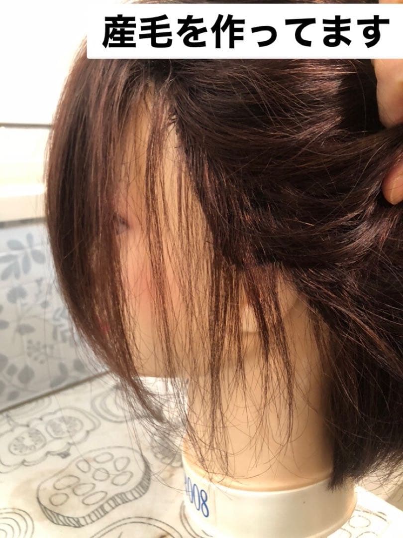 人毛100% ショートボブ ダークブラウン　未使用