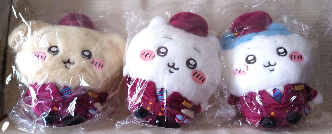 【未開封】ちいかわ阪急電車なほわほわぬいぐるみS 3種セット