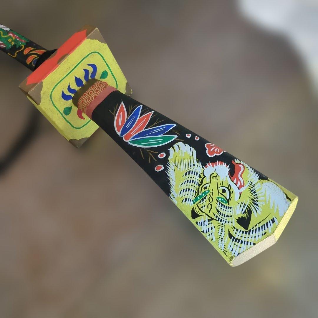 レトロ 民芸 菖蒲太刀 飾り木製 端午の節句 縁起物 刀 太刀