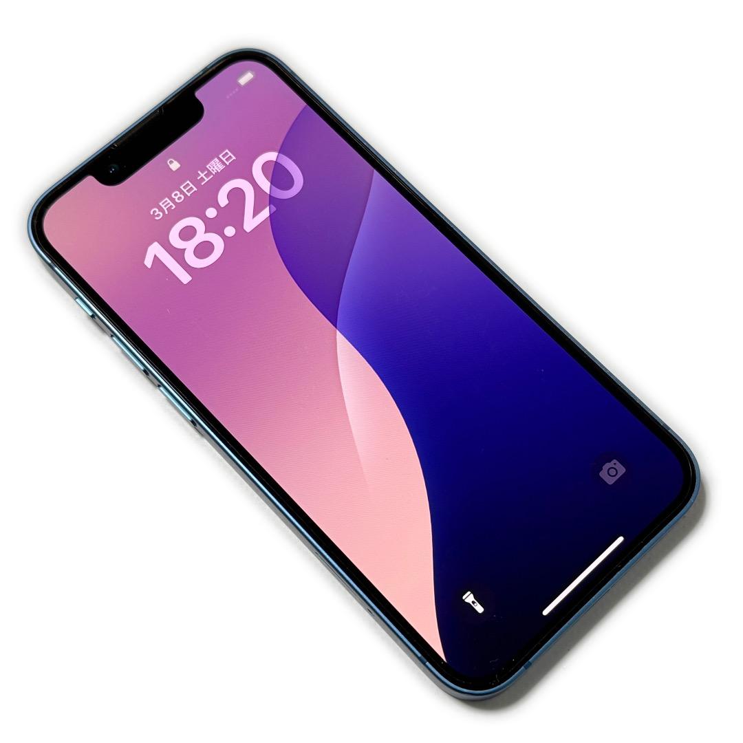 iPhone13mini 128GB《美品 中古スマホ Edy対応ケース付》