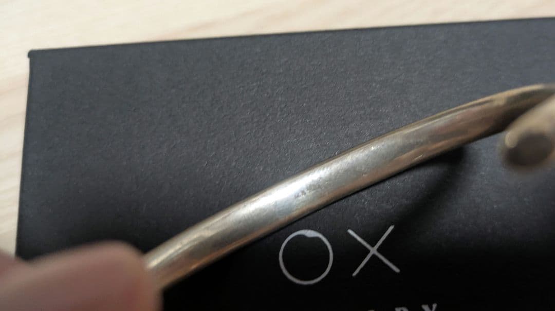 アクセサリー OX JEWELRY Silver Curve Bangle