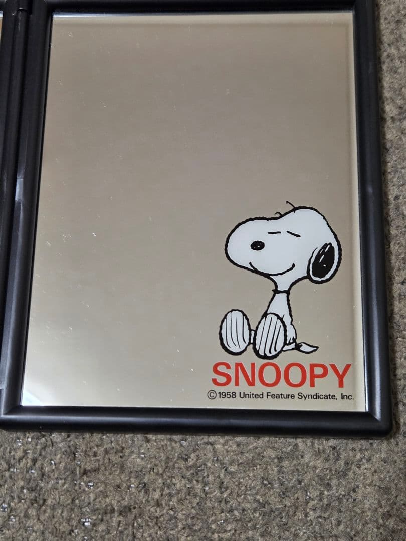 昭和レトロ/スヌーピー /鏡/パブミラー/雑貨/アンティーク/1950 1965