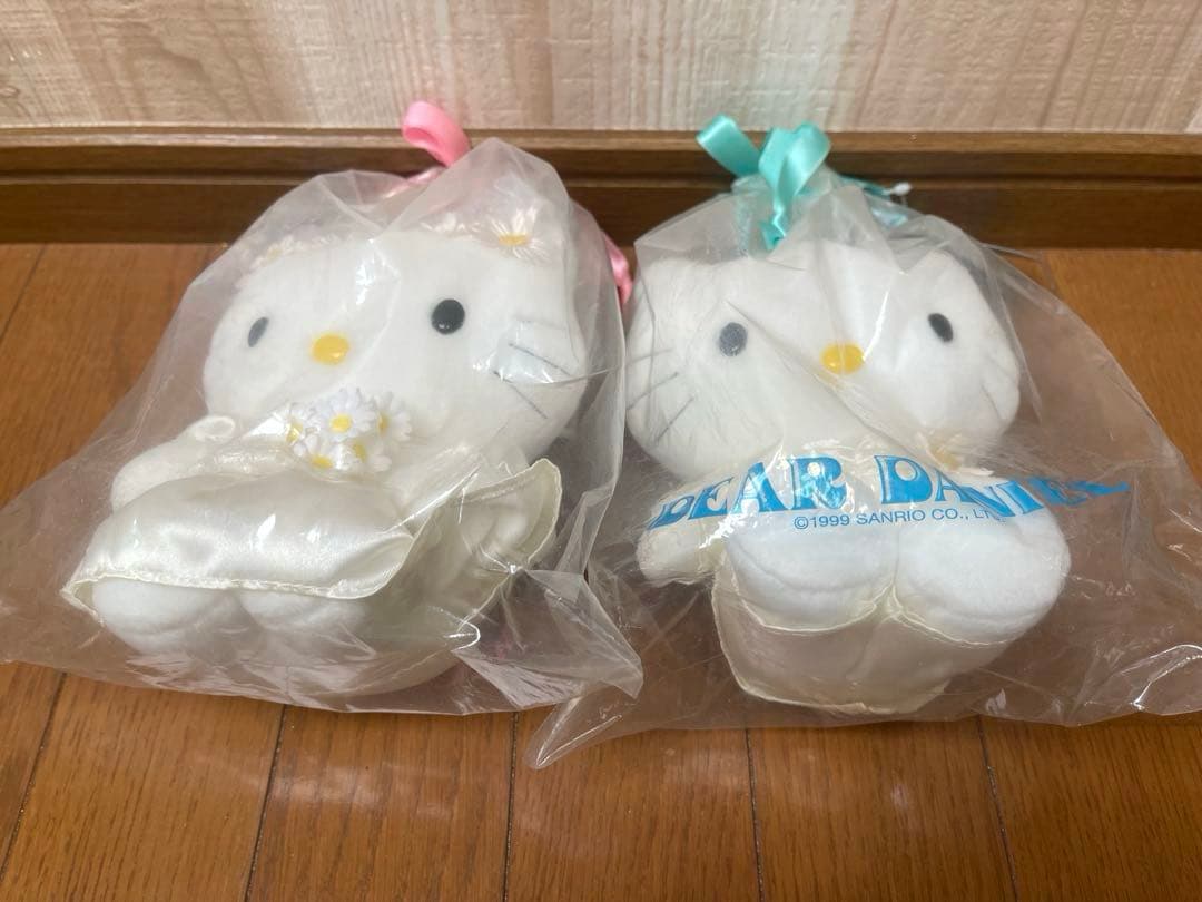 未開封☆キティ ダニエル ウェディング 結婚 マスコット ぬいぐるみ 1999