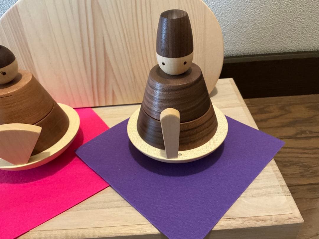 ウッドアート楽 きのいいお雛さま 木製雛人形 ・桃の節句・ひなまつり