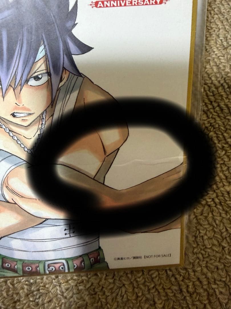 フェアリーテイル 20周年 グレイ 色紙 FAIRYTAIL ポップアップ - メルカリ