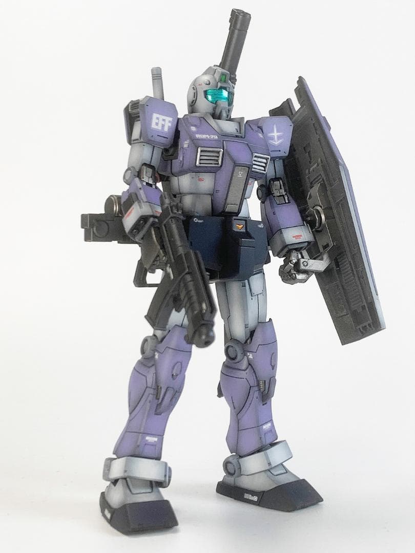 ジム(モロッコ戦線仕様)RGM-79 HG1/144 ガンプラ全塗装完成品