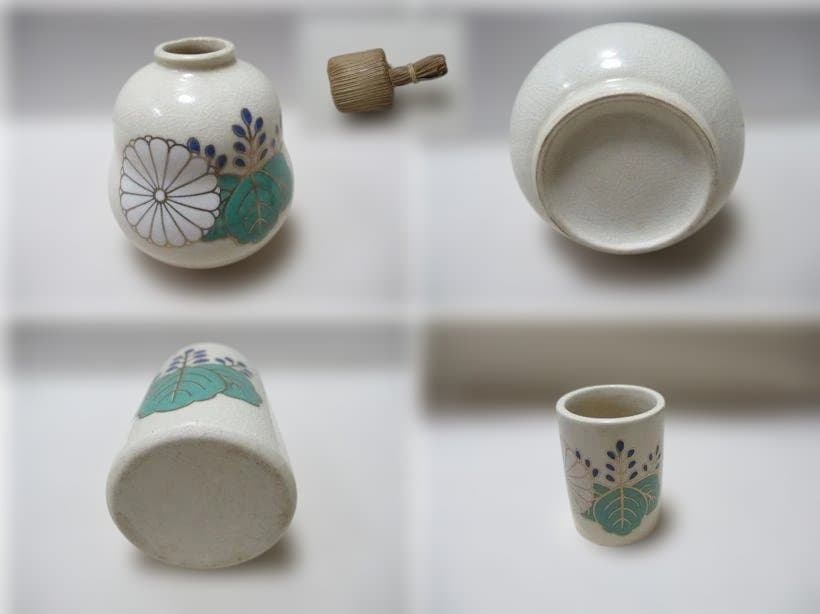 茶道具 桑製茶箱 中の道具揃い