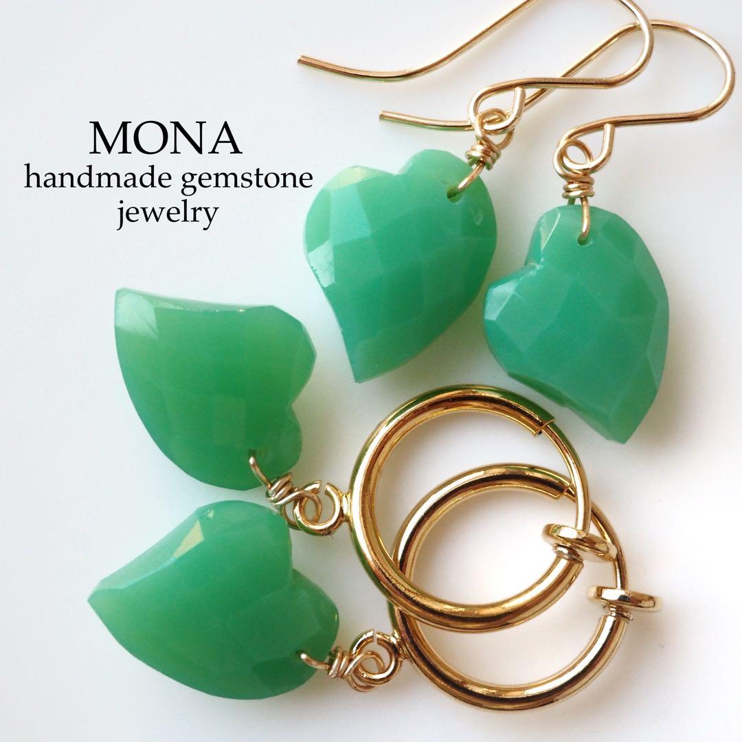 【抹茶】《2点限定》希少チェリーブロッサムアゲートのスクエアゴムブレス