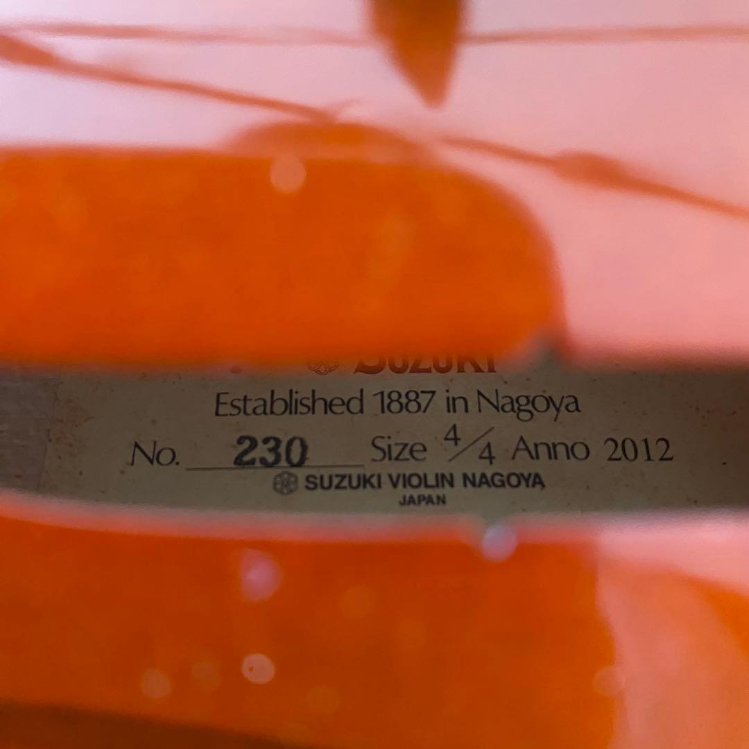 ＊美品＊SUZUKI スズキ 鈴木 バイオリン 4/4 No.230 2012年