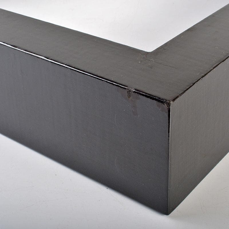 茶道具　輪島塗　 北浜宗真作　真塗　炉縁　共箱　C　R6837B