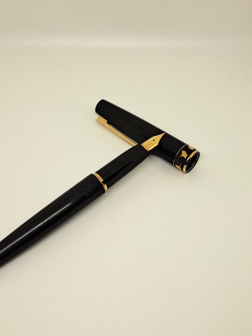 PLATINUM 銀杏 純金象嵌 ペン先18K 18金 ヴィンテージ万年筆