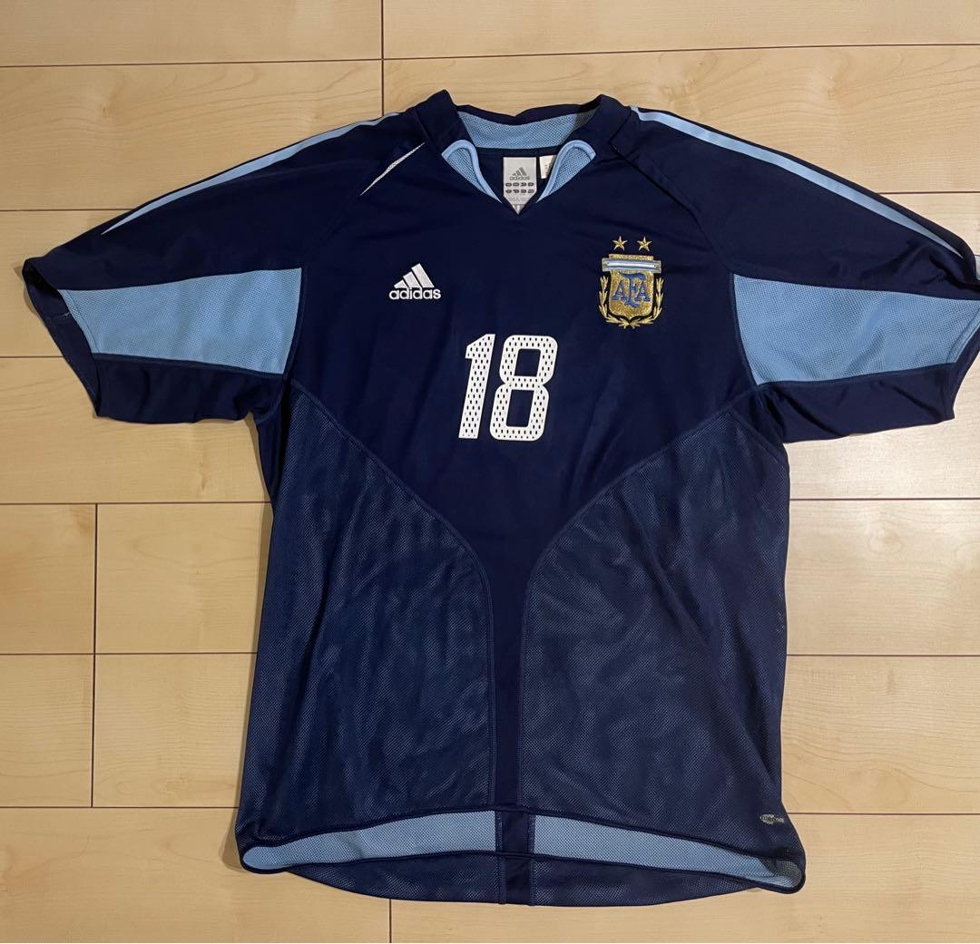 アディダスサッカーユニフォームアルゼンチン代表04 05アウェイメッシ