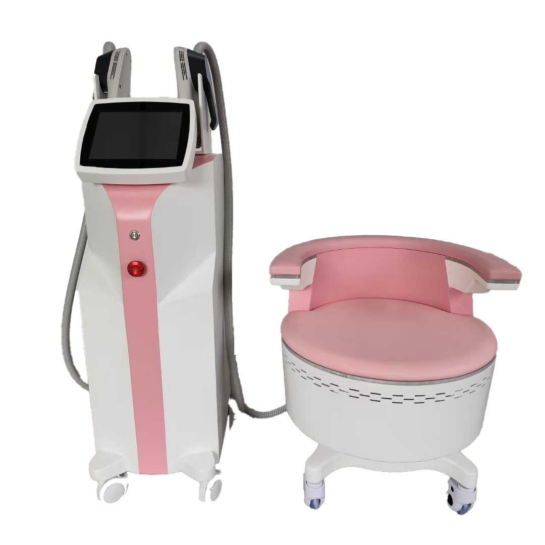 即日発送可能！ベージュ！骨盤底筋トレ一ニングチェア EMS 電磁パルス