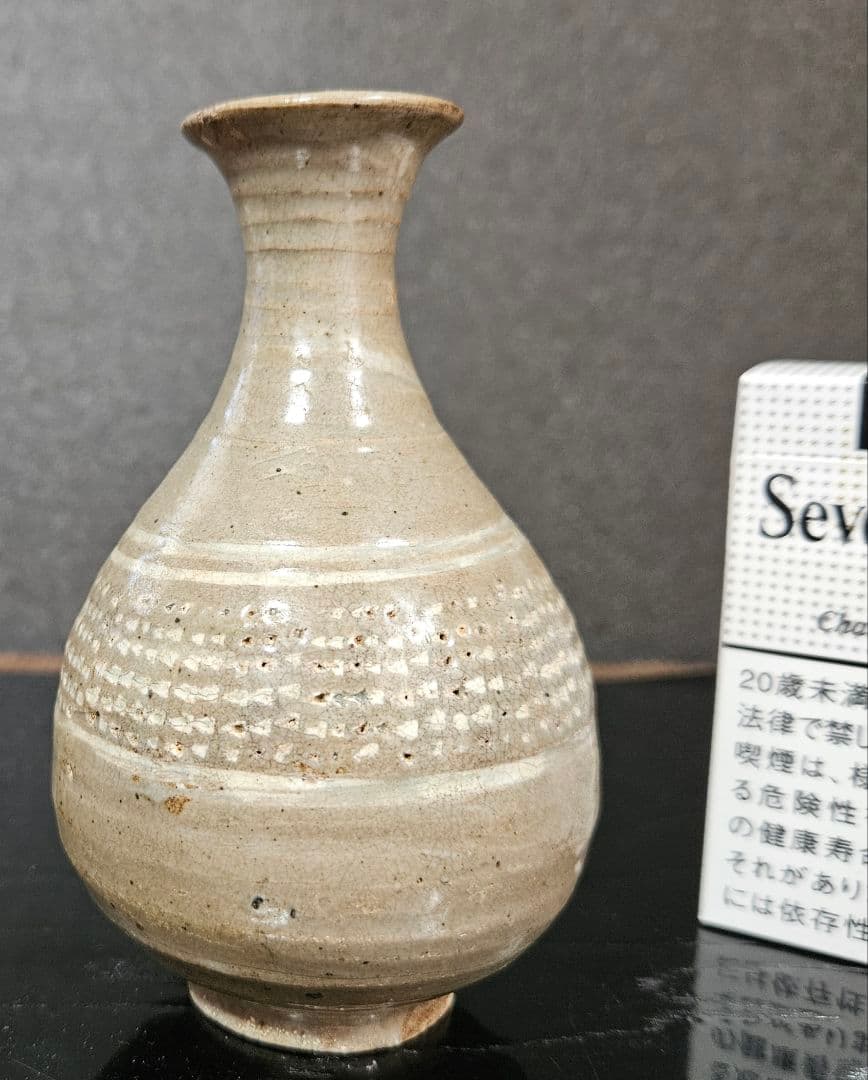 李朝古美術　李朝古陶磁器　李朝三島　李朝三嶋　徳利　花入　茶道具　茶器　酒器