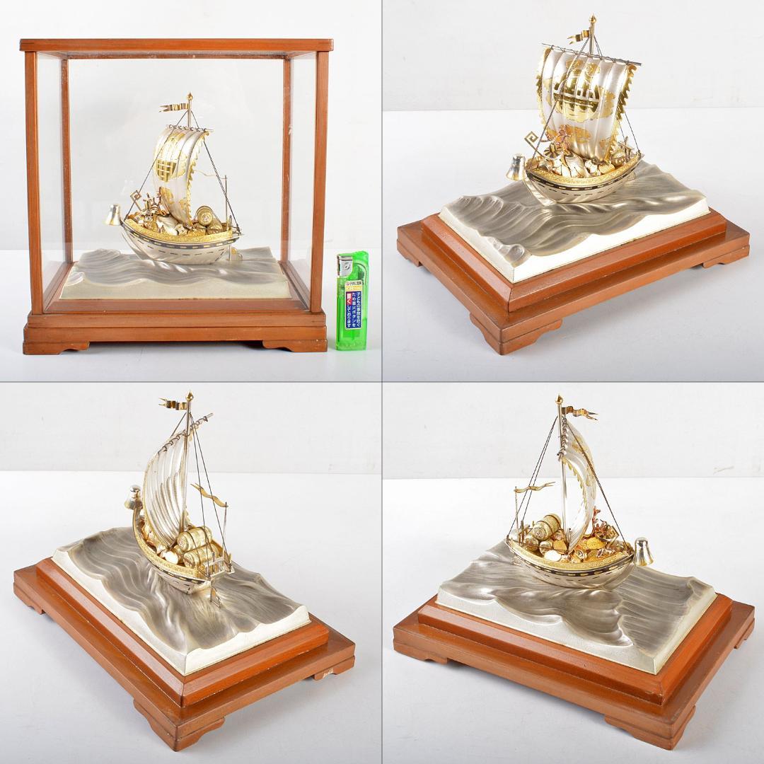 関武比古造 銀製 STERLING980刻印 宝船 約189g U R5386B TAKEHIKO