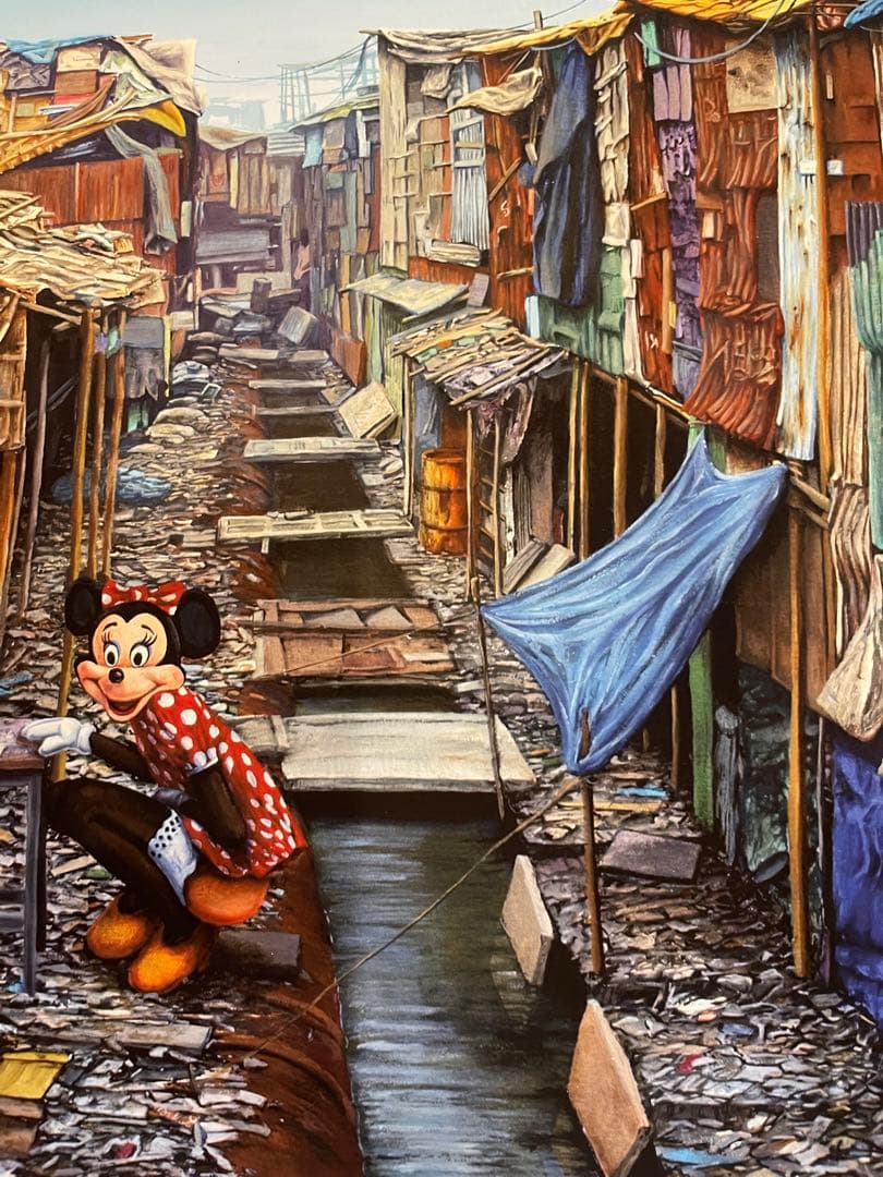 ジェフジレット「Shadow City Minnie」 額装済み バンクシー