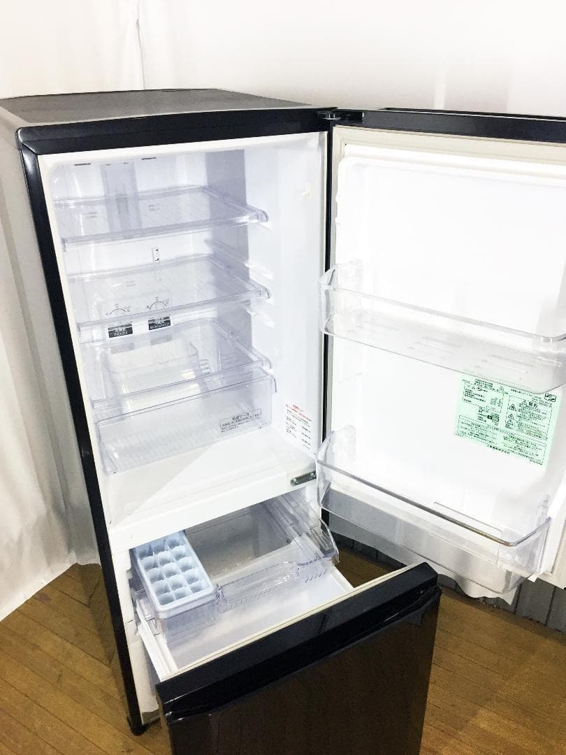 ◇三菱 146L ラウンドカット 2ドア冷蔵庫 【♢MR-P15W】