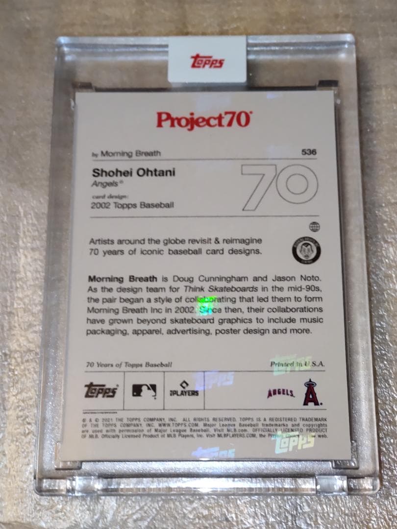 大谷翔平 2021 Topps project70 card #536 ※大人気