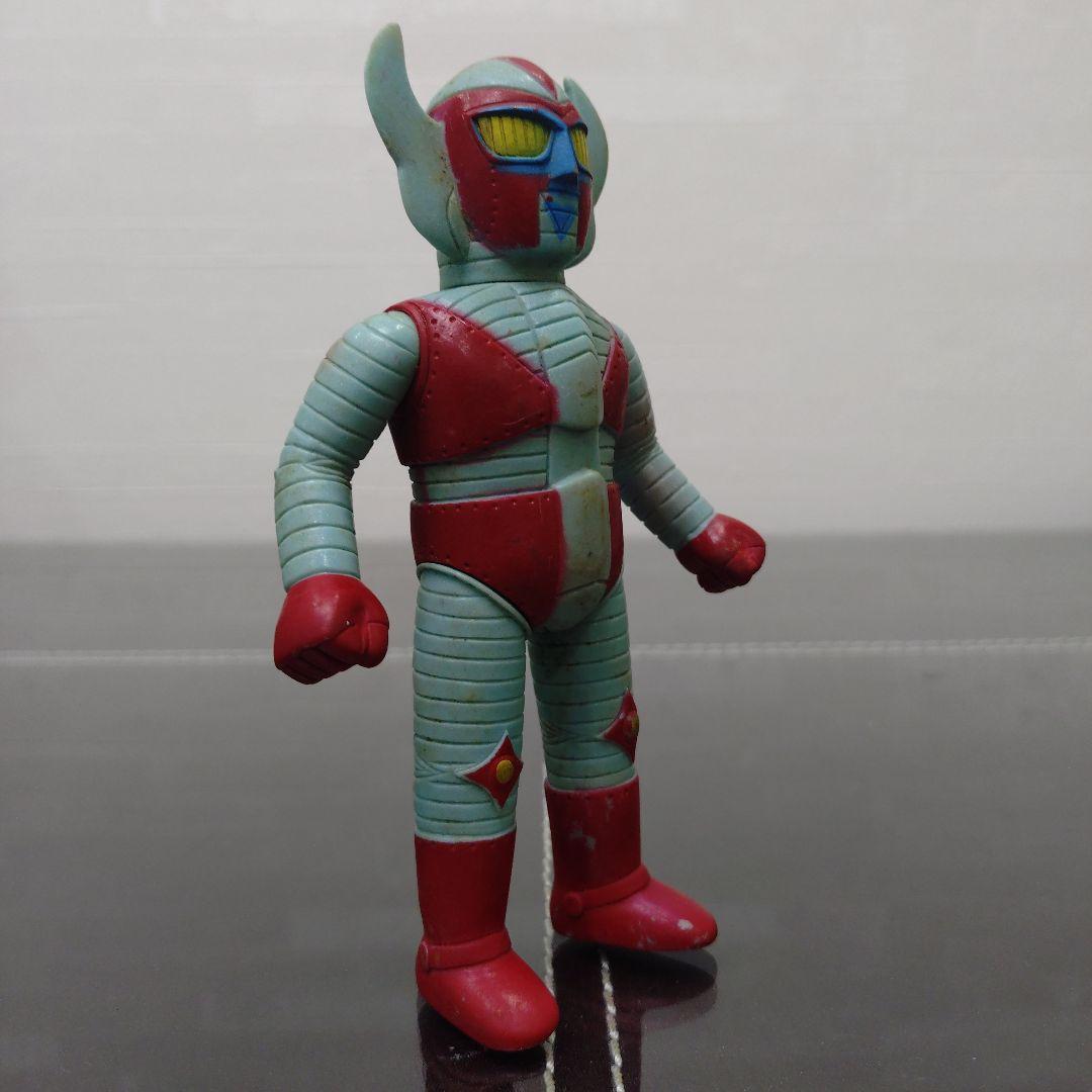 ソフビ　電人ザボーガ－　ブルマァク　当時物　希少　約13センチ