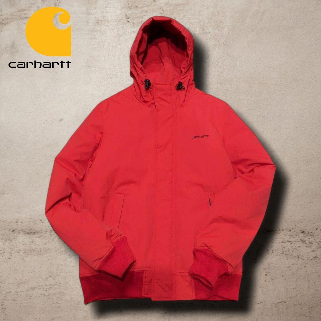 Carhartt カーハートアクティブジャケット レッド M 刺繍ロゴ 90's USA