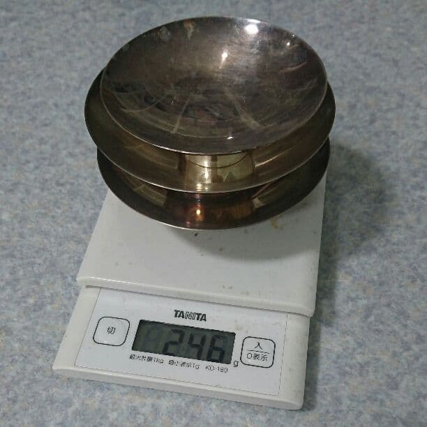 銀杯×3  246g 銀盃 3点 シルバー1枚 総重量約246.9g全て純銀刻印あり 銀盃