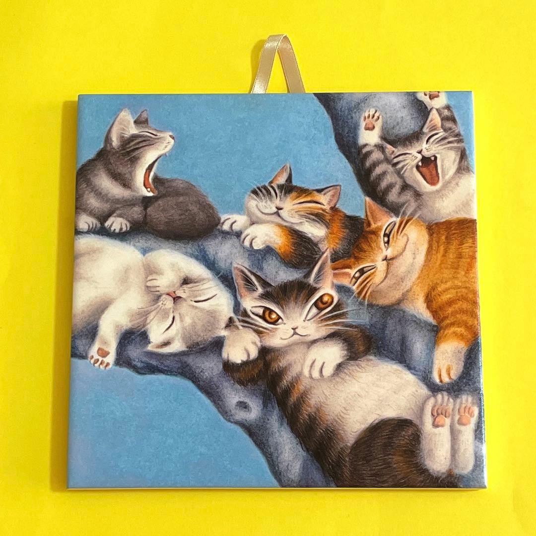 猫のダヤン アートタイル 同梱割引あり】2枚セット アートタイル（大）わ