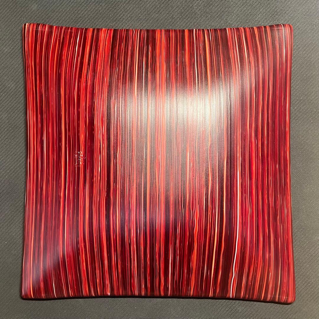 未使用完美品】新倉晴比古 木精の器 ガラスアート ステンドグラス 工芸品