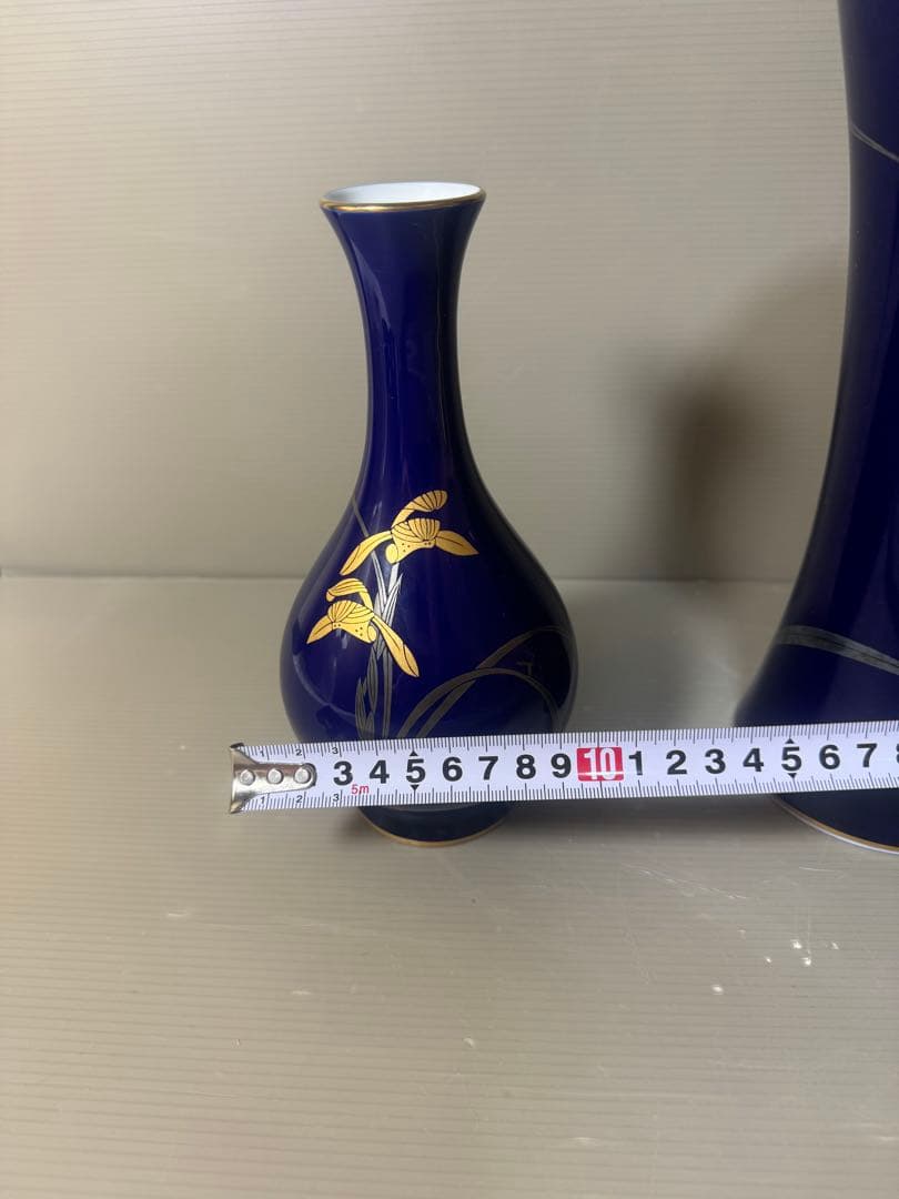 2626 香蘭社 金彩 花瓶 2客